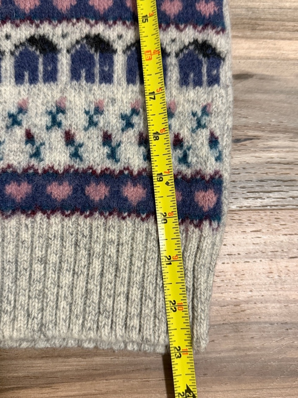 Vintage Woolrich Cardigan Sweater Wool Teacher Women’s M ABC’s Buttons - Picture 5 of 8
